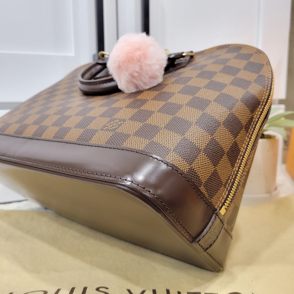 💕BEAUTIFUL Handbag Louis Vuitton Alma PM Damier Ebene - Picture 11 of 16